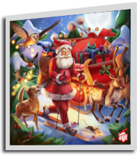 Adesivo di Babbo Natale