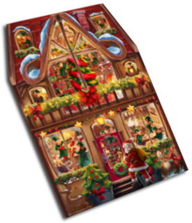 cartolina di Babbo Natale